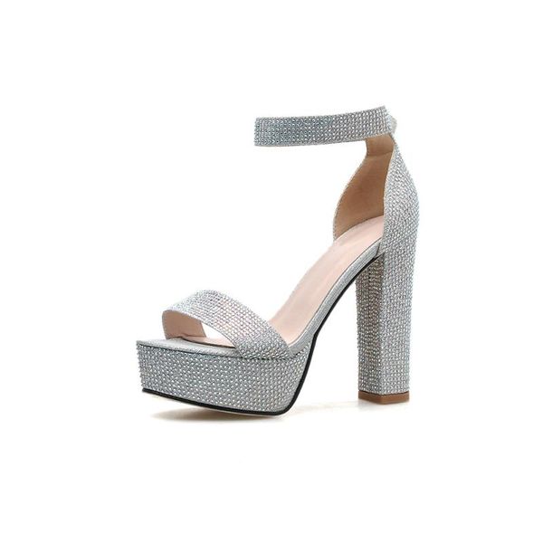 thick heel rhinestone platform women's sandals silver sequins open toes back zipper shoes shiny high heels wedding, Black
thick heel rhinestone platform women's sandals silver sequins open toes back zipper shoes shiny high heels wedding, Black