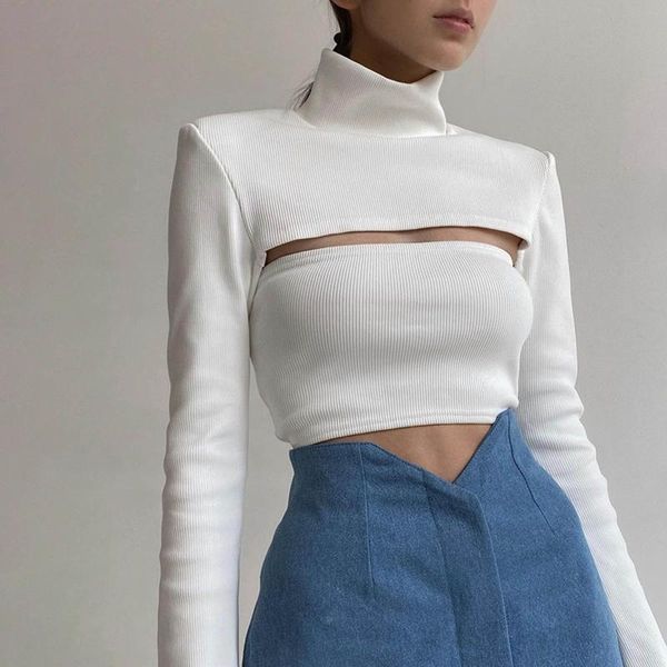 women's t-shirt fashion ribber knitted turtleneck women hollow out casual long sleeve t shirt skinny autumn winter slim tee lady clothi, White
women's t-shirt fashion ribber knitted turtleneck women hollow out casual long sleeve t shirt skinny autumn winter slim tee lady clothi, White
