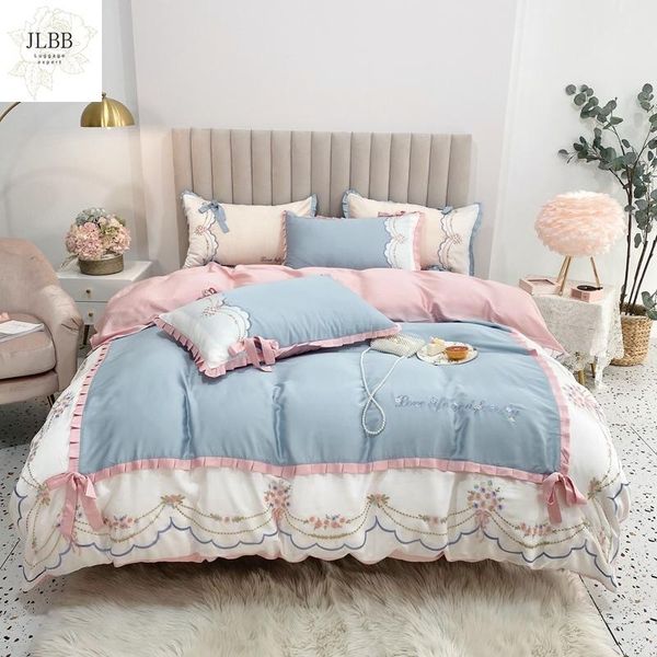 bedding sets luxury 100s tencel silk soft breathable floral embroidery set duvet cover bed linen fitted sheet pillowcases for summer
bedding sets luxury 100s tencel silk soft breathable floral embroidery set duvet cover bed linen fitted sheet pillowcases for summer