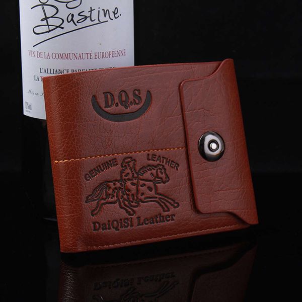 the wallet men's wallet short card bag buckle korean wallet ticket folder yiwu, Black
the wallet men's wallet short card bag buckle korean wallet ticket folder yiwu, Black