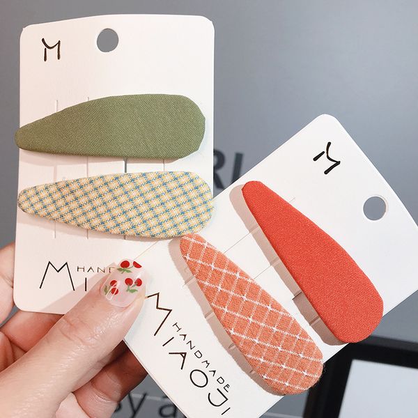 barrettes hairpin 2-piece spring style ins small fresh and simple korean fashion bb clip set cloth hair accessories, Golden;silver
barrettes hairpin 2-piece spring style ins small fresh and simple korean fashion bb clip set cloth hair accessories, Golden;silver