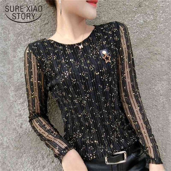 fashion plus size women t shirt long sleeve shirts hollow striped t-shirt bright silk skinny black 2312 50 210506, White
fashion plus size women t shirt long sleeve shirts hollow striped t-shirt bright silk skinny black 2312 50 210506, White