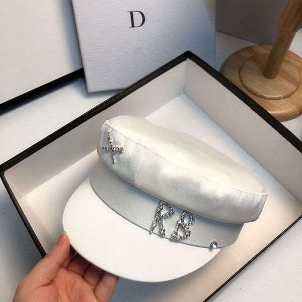 berets fibonnaci white hats for women spring summer rhinestone alphabet military hat fashion causal travel satin flat cap black, Blue;gray
berets fibonnaci white hats for women spring summer rhinestone alphabet military hat fashion causal travel satin flat cap black, Blue;gray