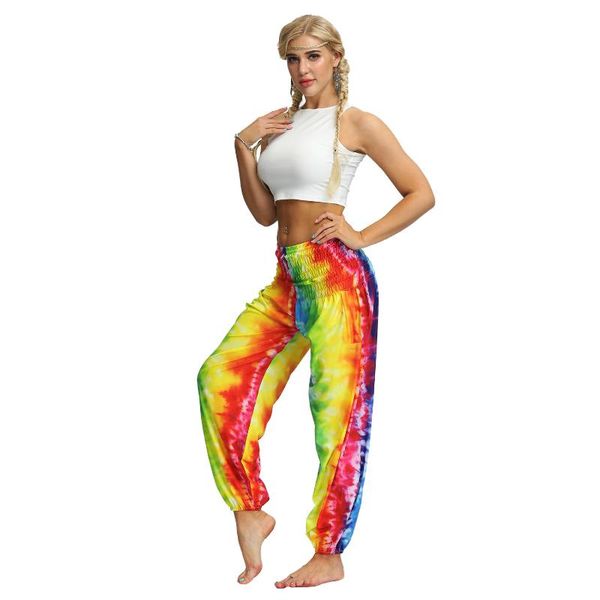 women's pants & capris casual loose women elastic high waist harem colorful tie dye bohemian boho summer trousers, Black;white
women's pants & capris casual loose women elastic high waist harem colorful tie dye bohemian boho summer trousers, Black;white