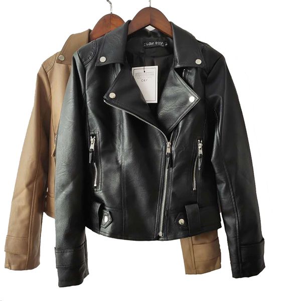 women's jackets women autumn winter faux soft leather coats ladies fashion pu zipper turn-down collar motorcycle streetwear outwea, Black;brown
women's jackets women autumn winter faux soft leather coats ladies fashion pu zipper turn-down collar motorcycle streetwear outwea, Black;brown