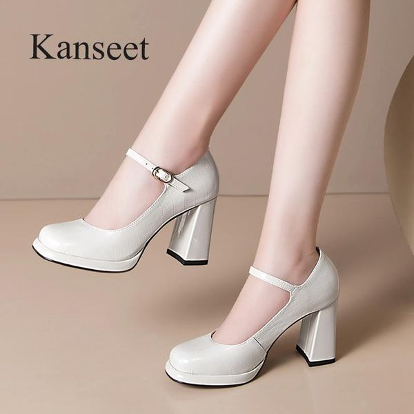 dress shoes kanseet autumn arrival women's pumps party office ladies cow patent leather buckle elegant thick high heels women 40, Black
dress shoes kanseet autumn arrival women's pumps party office ladies cow patent leather buckle elegant thick high heels women 40, Black