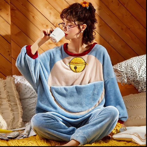 winter pajamas set flannel womens sleepwears cartoon doraemon pyjamas 2 piece leisure nbsp wear anime loose pijama mujer, Black;red
winter pajamas set flannel womens sleepwears cartoon doraemon pyjamas 2 piece leisure nbsp wear anime loose pijama mujer, Black;red