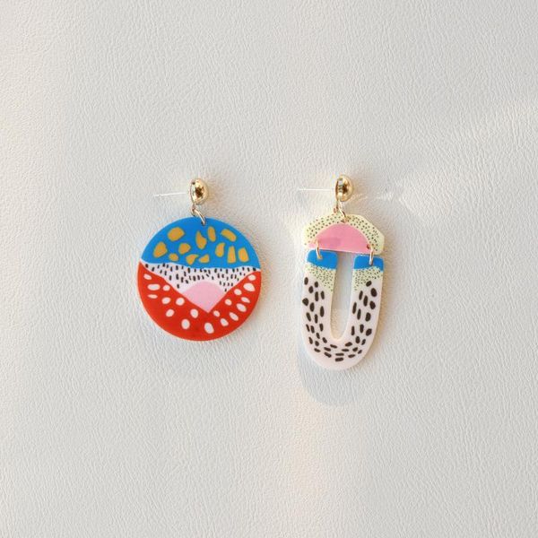 dangle & chandelier aomu fashion asymmetrical colorful pattern geometric round long drop earrings for sweet women jewelry gifts, Silver
dangle & chandelier aomu fashion asymmetrical colorful pattern geometric round long drop earrings for sweet women jewelry gifts, Silver