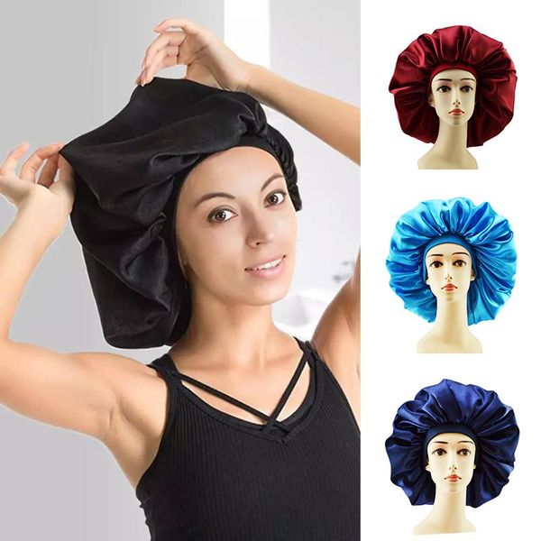 shower caps plus size satin silky bonnet sleep night cap waterproof head cover hat for curly springy hair est
shower caps plus size satin silky bonnet sleep night cap waterproof head cover hat for curly springy hair est