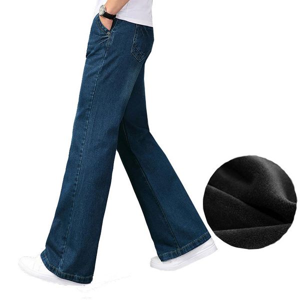men's jeans men autumn and winter thick plus velvet flared mid-rise large trousers loose denim, Blue
men's jeans men autumn and winter thick plus velvet flared mid-rise large trousers loose denim, Blue