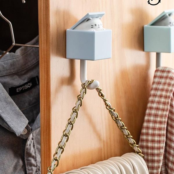 hooks & rails cat hook cute powerful seamless holeless bedroom door hanger 
hooks & rails cat hook cute powerful seamless holeless bedroom door hanger