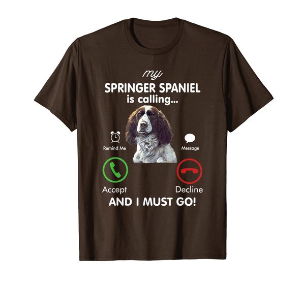 my english springer spaniel is calling funny gift birthday t-shirt, White;black
my english springer spaniel is calling funny gift birthday t-shirt, White;black