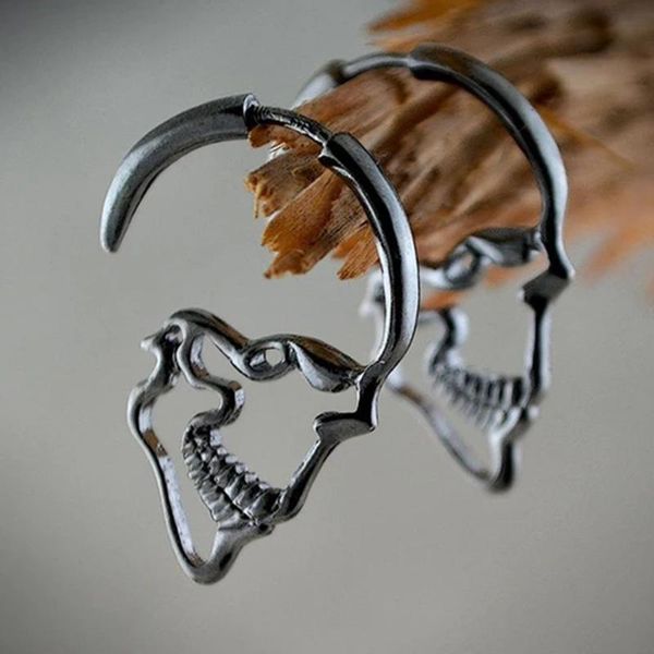 stud punk silver color skull earrings for women man vintage retro hollow skeleton ear gothic steampunk hallowmas jewelry gift, Golden;silver
stud punk silver color skull earrings for women man vintage retro hollow skeleton ear gothic steampunk hallowmas jewelry gift, Golden;silver