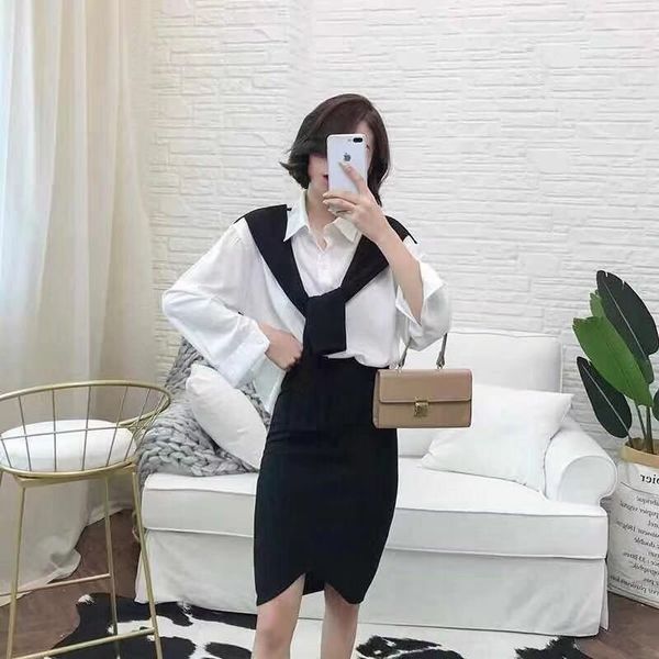 2 piece outfits women autumn two set and skirts suits fake shirts&pencil sets slim tracksuits 210510, White
2 piece outfits women autumn two set and skirts suits fake shirts&pencil sets slim tracksuits 210510, White