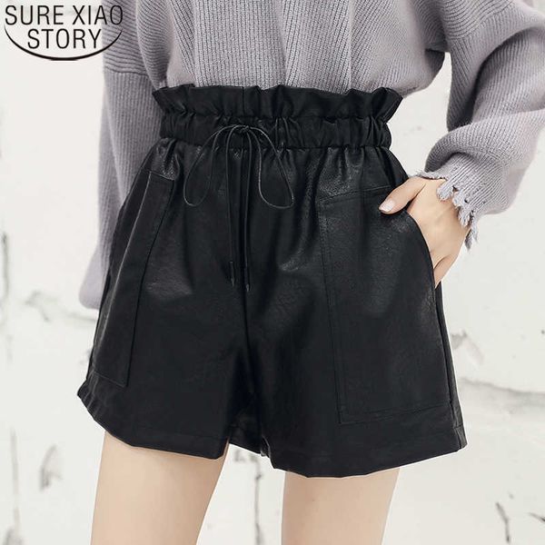 korean style women wide leg shorts spring autumn solid a-line elastic high waist pu leather shorts with drawstring 10905 210527, White;black
korean style women wide leg shorts spring autumn solid a-line elastic high waist pu leather shorts with drawstring 10905 210527, White;black