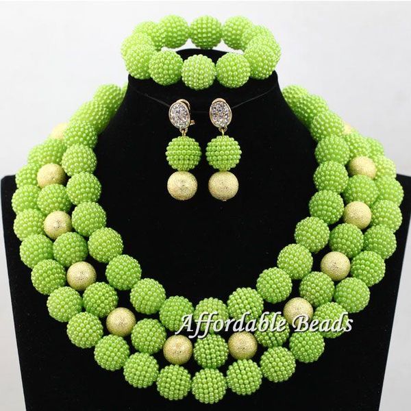 earrings & necklace green and yellow nigerian african bridal wedding beads jewelry beaded party set handmake hx094, Silver
earrings & necklace green and yellow nigerian african bridal wedding beads jewelry beaded party set handmake hx094, Silver