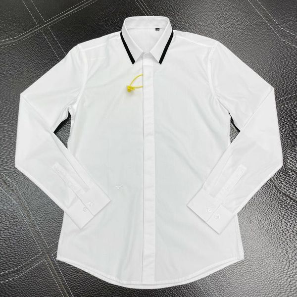 men's dress shirts brand embroidery shirt men slim casual long sleeve chemise homme cotton business male with label plus size, White;black
men's dress shirts brand embroidery shirt men slim casual long sleeve chemise homme cotton business male with label plus size, White;black