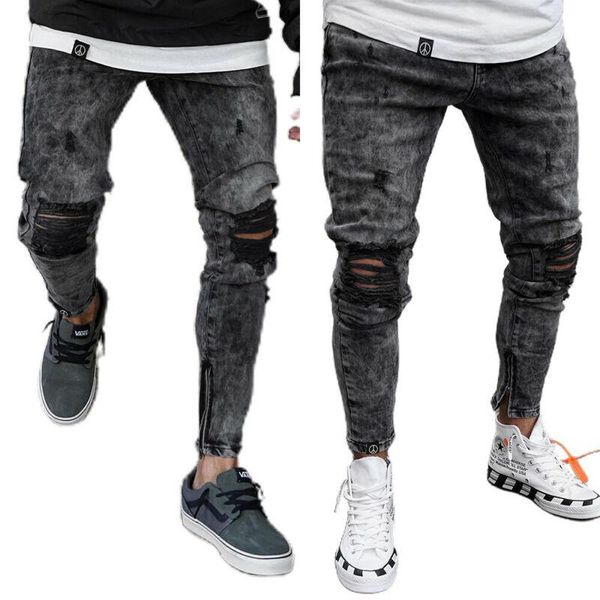 men's jeans mens skinny stretch denim casual zipper pencil pants slim fit trousers summer 2021 fashion hole clothing for man, Blue
men's jeans mens skinny stretch denim casual zipper pencil pants slim fit trousers summer 2021 fashion hole clothing for man, Blue