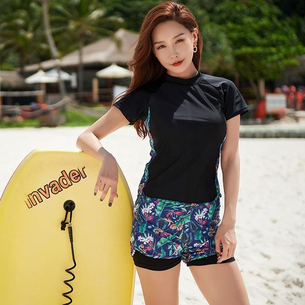 one-piece suits two piece rash guard short sleeve wetsuit print shorts summer surfing suit push up swimwear women sports swimsuit pad
one-piece suits two piece rash guard short sleeve wetsuit print shorts summer surfing suit push up swimwear women sports swimsuit pad