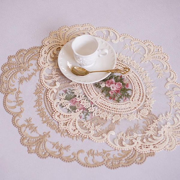 mats & pads 4pcs placemats embroidery lace anti-scald table mat washable vintage kitchen bowl coffee cup
mats & pads 4pcs placemats embroidery lace anti-scald table mat washable vintage kitchen bowl coffee cup