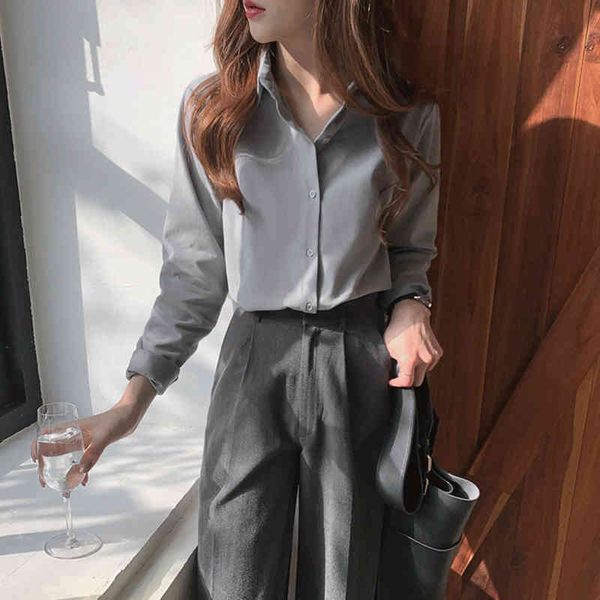 women's blouses & shirts colorfaith women autumn winter blouse casual oversized elegant solid fashionable office lady wild bl3277 3l89, White
women's blouses & shirts colorfaith women autumn winter blouse casual oversized elegant solid fashionable office lady wild bl3277 3l89, White