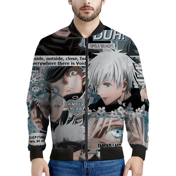 jujutsu kaisen blue eyes pattern men s baseball jacket comfortable fashion travel sports party commuter, Black;brown
jujutsu kaisen blue eyes pattern men s baseball jacket comfortable fashion travel sports party commuter, Black;brown