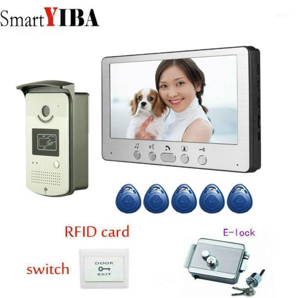 smartyiba 7" color video door phone intercom kit + 1 rfid access camera monitor electric control lock wholesale11
smartyiba 7" color video door phone intercom kit + 1 rfid access camera monitor electric control lock wholesale11