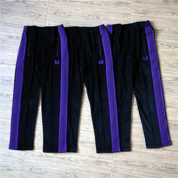 men's pants 21ss awge needles men women 1:1 butterfly embroidery sweatpants casual spring autumn velvet trousers, Black
men's pants 21ss awge needles men women 1:1 butterfly embroidery sweatpants casual spring autumn velvet trousers, Black