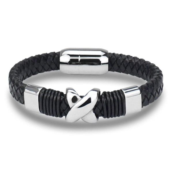 charm bracelets fashion genuine leather for women jewelry stainless steel x shape bangles men, Golden;silver
charm bracelets fashion genuine leather for women jewelry stainless steel x shape bangles men, Golden;silver