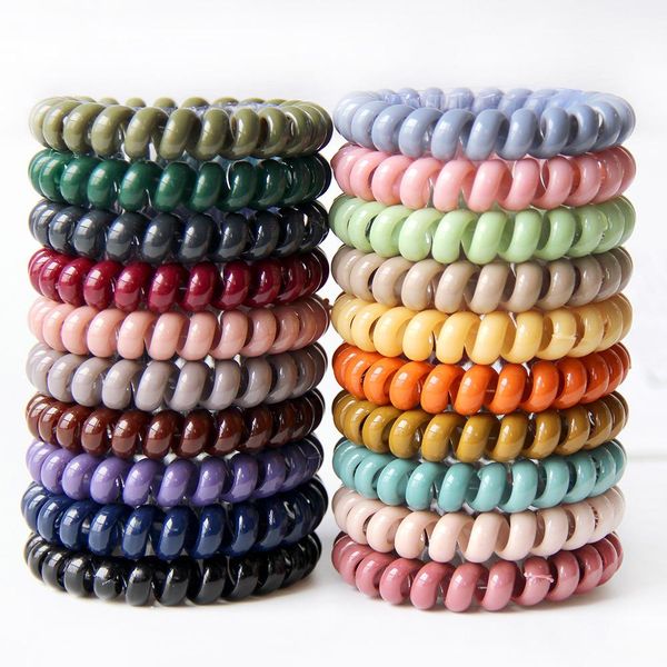 fashion no trace telephone line hair ropes girls colorful elastic hairband women ponytail holder tie gum headwear accessories, Slivery;white
fashion no trace telephone line hair ropes girls colorful elastic hairband women ponytail holder tie gum headwear accessories, Slivery;white