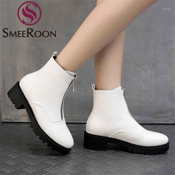 boots smeeroon big size 34-43 fashion ankle for women round toe zip autumn winter med heels ladies 20211, Black
boots smeeroon big size 34-43 fashion ankle for women round toe zip autumn winter med heels ladies 20211, Black