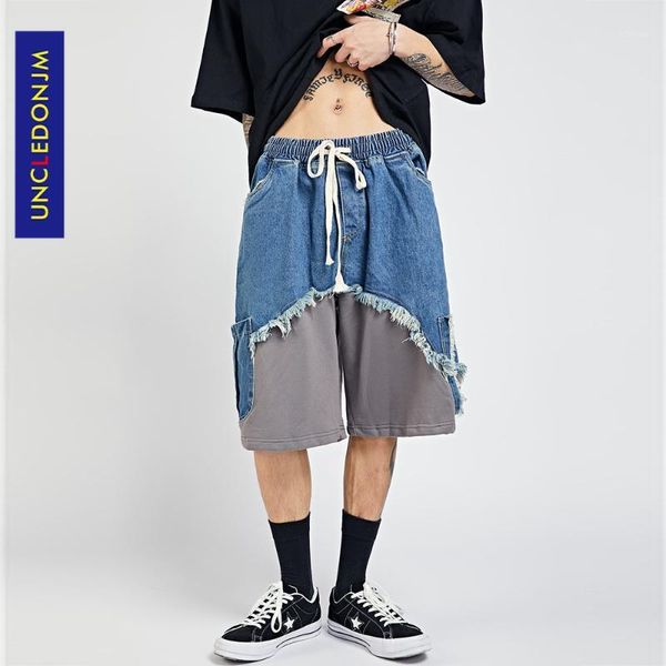men's shorts uncledonjm vintage denim stitched casual patchwork streetwear pants men plus size 8857, White;black
men's shorts uncledonjm vintage denim stitched casual patchwork streetwear pants men plus size 8857, White;black