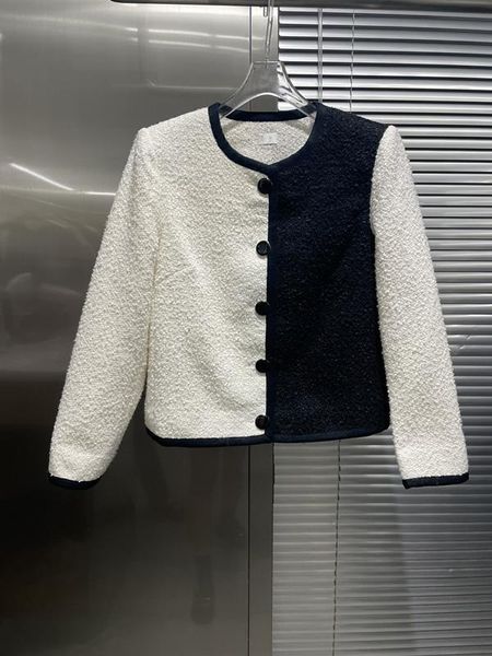 women's jackets early autumn of 2021 the round collar color stitching wool coat 0816, Black;brown
women's jackets early autumn of 2021 the round collar color stitching wool coat 0816, Black;brown