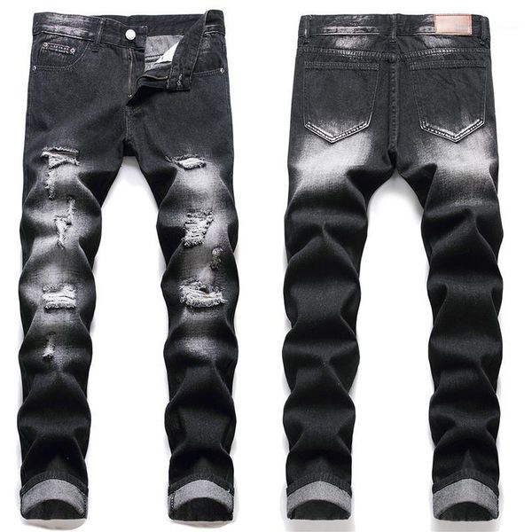 men's jeans slim-fit denim straight-leg pants hole trend black trousers cross-border, Blue
men's jeans slim-fit denim straight-leg pants hole trend black trousers cross-border, Blue