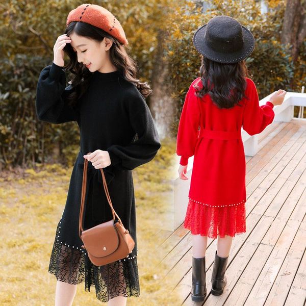 autumn winter girls knitted lace pearl elegant long sweater dress teens clothes slim princess girl bowtie pullover, Blue
autumn winter girls knitted lace pearl elegant long sweater dress teens clothes slim princess girl bowtie pullover, Blue