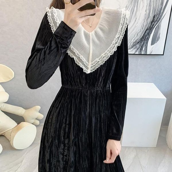 casual dresses nomikuma french style vintage dress women contrast color patchwork v neck long sleeve elegant slim waist vestidos mujer, Black;gray
casual dresses nomikuma french style vintage dress women contrast color patchwork v neck long sleeve elegant slim waist vestidos mujer, Black;gray