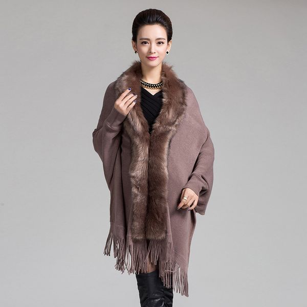 new spring autumn women fake fur tassels cashmere cardigan poncho fashion purple bat sleevecape shawl coat femaleg, Blue;gray
new spring autumn women fake fur tassels cashmere cardigan poncho fashion purple bat sleevecape shawl coat femaleg, Blue;gray