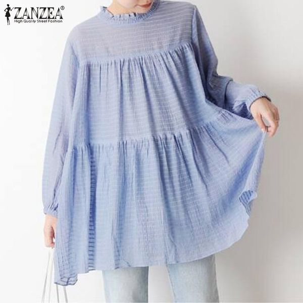 women's blouses & shirts zanzea women elegant o-neck elastic cuff long full sleeve blouse leisure vest tunic chaleco chic gilet two pi, White
women's blouses & shirts zanzea women elegant o-neck elastic cuff long full sleeve blouse leisure vest tunic chaleco chic gilet two pi, White
