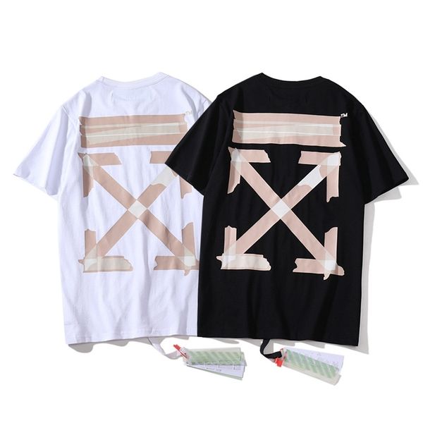 2020 summer men's casual short sleeve t-shirt ow fashion brand 2020ss tape arrow printing, White;black
2020 summer men's casual short sleeve t-shirt ow fashion brand 2020ss tape arrow printing, White;black