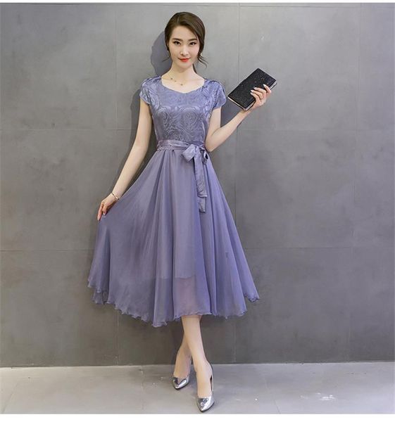 summer womens dresses fashion v neck and short sleeve slim office lady elegant solid silk female dress re2313, Black;gray
summer womens dresses fashion v neck and short sleeve slim office lady elegant solid silk female dress re2313, Black;gray
