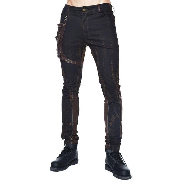 arrival autumn winter punk pants mens skinny fake zippers spliced long with bag cool man trousers men's, Black
arrival autumn winter punk pants mens skinny fake zippers spliced long with bag cool man trousers men's, Black