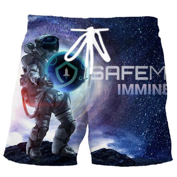 men's shorts cloocl men safemoon 3d print beach casual streetwear fitness drop, White;black
men's shorts cloocl men safemoon 3d print beach casual streetwear fitness drop, White;black