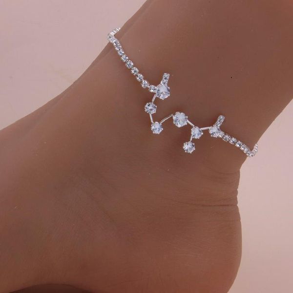 anklets fashion silver color chain crystal zodiac sign anklet for women constellation ankle bracelet on leg foot jewelry friendship gift, Red;blue
anklets fashion silver color chain crystal zodiac sign anklet for women constellation ankle bracelet on leg foot jewelry friendship gift, Red;blue