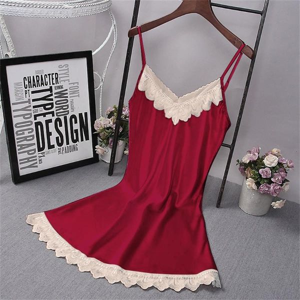 women's sleepwear plus size xl-5xl women dress lingerie robe spaghetti strap lace satin large chemises nightgown big 9no5, Black;red
women's sleepwear plus size xl-5xl women dress lingerie robe spaghetti strap lace satin large chemises nightgown big 9no5, Black;red