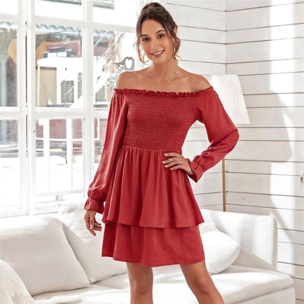 casual dresses off the shoulder corset dress women lantern sleeve slash neck ladies spring elegant ruffles skinny pullover snz6, Black;gray
casual dresses off the shoulder corset dress women lantern sleeve slash neck ladies spring elegant ruffles skinny pullover snz6, Black;gray