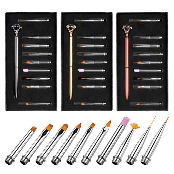 pcs/set uv gel brush liner painting pen acrylic drawing for nails rhinestone handle nail art tool set1
pcs/set uv gel brush liner painting pen acrylic drawing for nails rhinestone handle nail art tool set1