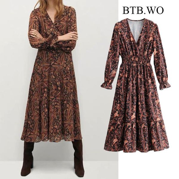 casual dresses btb.wo 2021 women v-neck printed drawstring elastic waist office midi dress female vestidos mujer, Black;gray
casual dresses btb.wo 2021 women v-neck printed drawstring elastic waist office midi dress female vestidos mujer, Black;gray