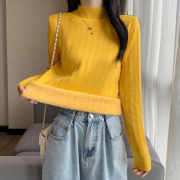 women's sweaters thick jumpers women knitted half turtleneck full sleeve winter fleece pullovers female soft sweater top, White;black
women's sweaters thick jumpers women knitted half turtleneck full sleeve winter fleece pullovers female soft sweater top, White;black