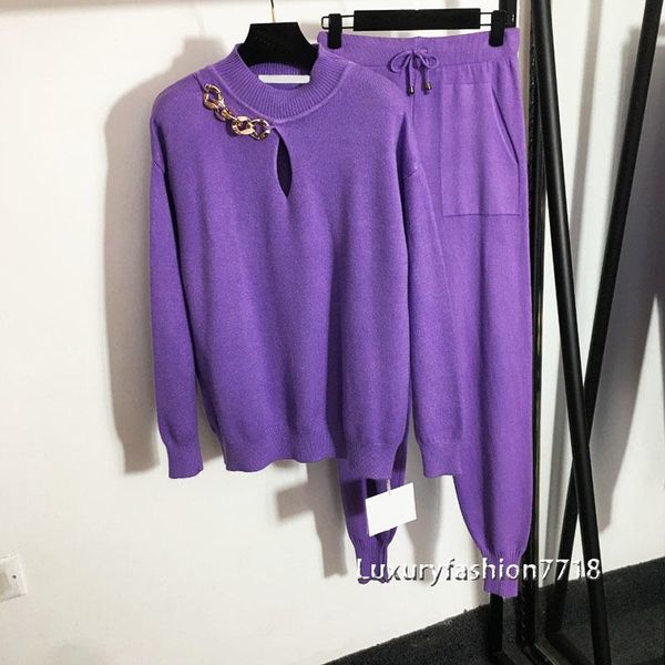 women's two piece pants 2021 high end fashion style violet knitted clothes 2 outfits for women hollow out waist casual set, White
women's two piece pants 2021 high end fashion style violet knitted clothes 2 outfits for women hollow out waist casual set, White