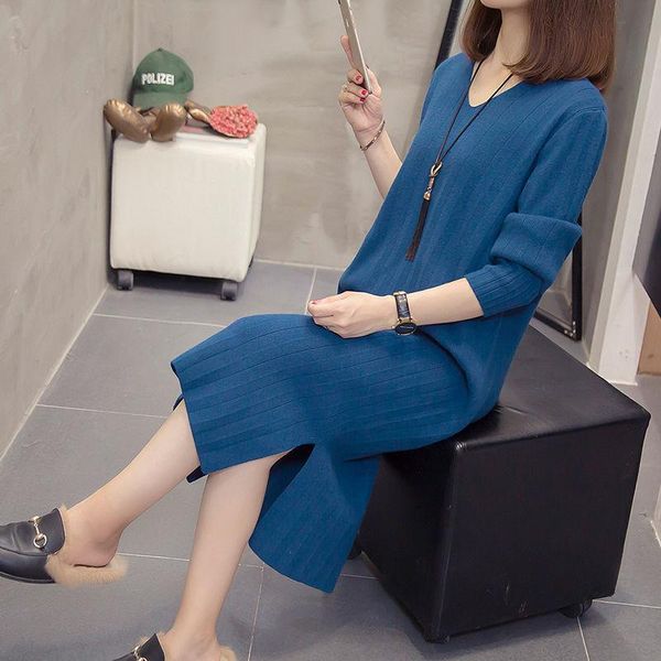 women 2021 autumn winter casual loose sweater dress fashion female knitting sweaters long pullovers lady warm jumpers c19 women's, White;black
women 2021 autumn winter casual loose sweater dress fashion female knitting sweaters long pullovers lady warm jumpers c19 women's, White;black